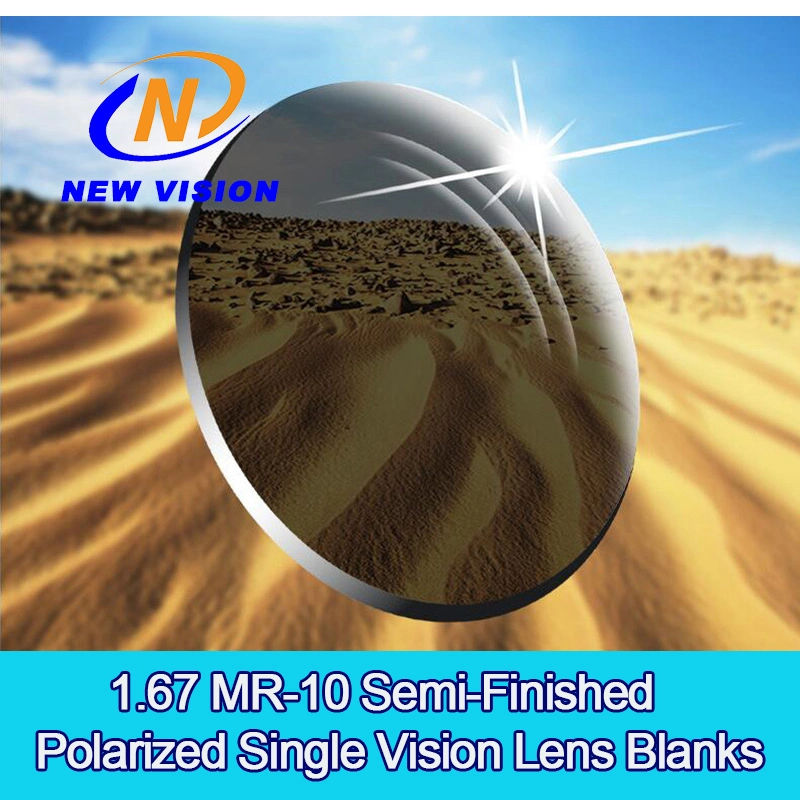 1.67 Semi-Finished Polarized Single Vision Optical Lens Blanks