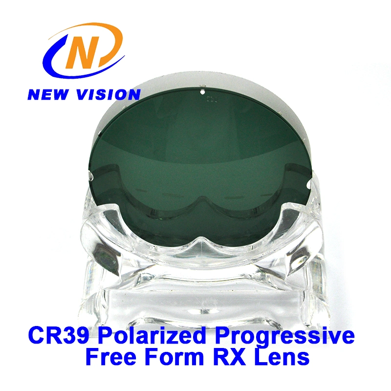 Cr39 Polarized Progressive Free Form Rx Optical Lens for Customized