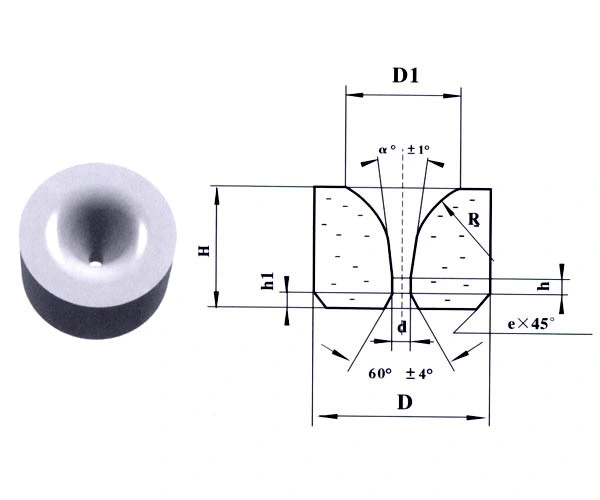 Yg15 Professional Manufacturer Round Tungsten Carbide Wire Drawing Dies for Ferrous Wires