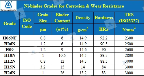 Customized Thrust Bearing High Temperature Corrosion Resistance Cemented Carbide Wear Spare Parts