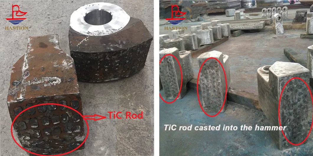 High Hardness Tungsten Carbide Titanium Rods Stone Crusher Wear Parts