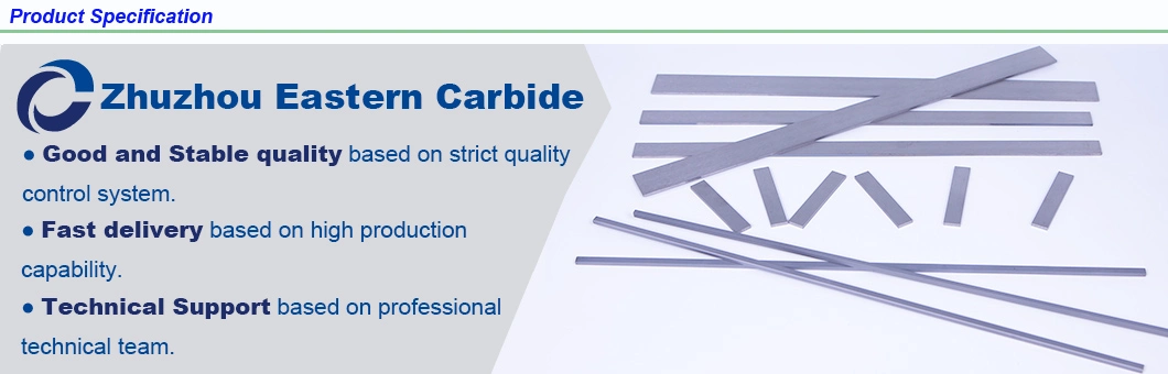 Tungsten Carbide Strips Yg6X Cemented Carbide Bar Plank Product