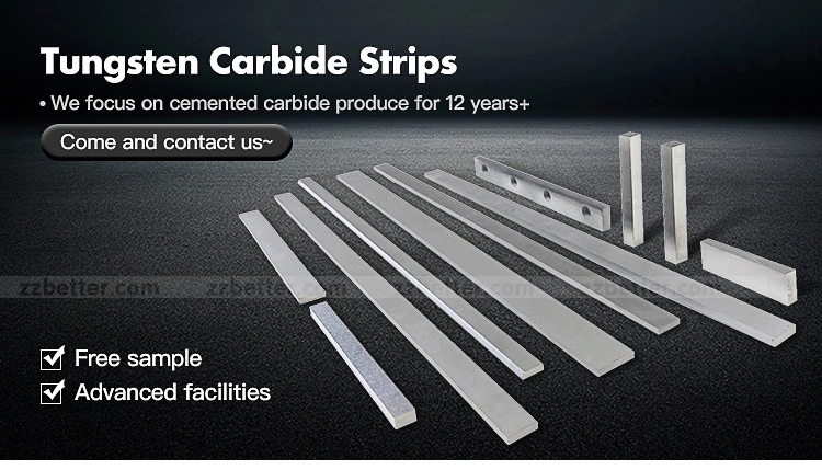 Cemented Carbide Strips Tungsten Carbide Strips with Holes for Wood Cutting Tools