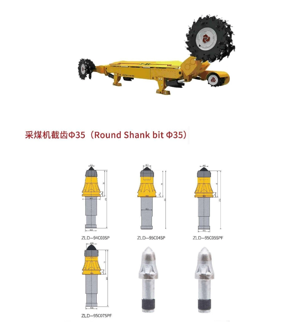 Rock Cutting Picks Bullet Teeth 25mm for Quarrying Coal Cutter Picks for Mining Carbide Bullet Teeth