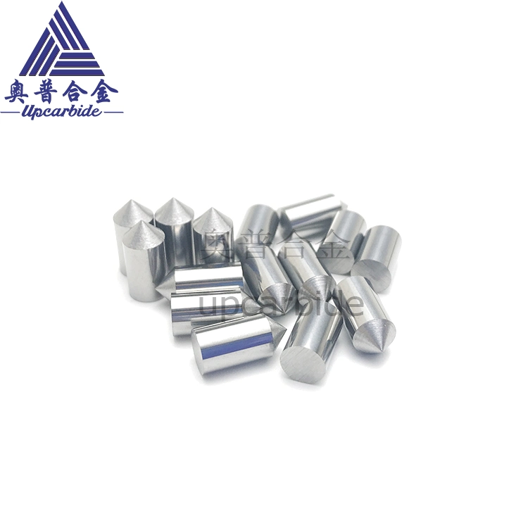 Yl10.2 Grade Tungsten Carbide Point Pins Needle Dia5.0*10mm*60 Degree Angle Used for Glass Etching