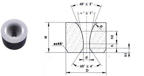 K20 Tungsten Carbide Dies Factory Wire Drawing Mould Cold Forging Heading Mold Yg8 Carbide Wire Die