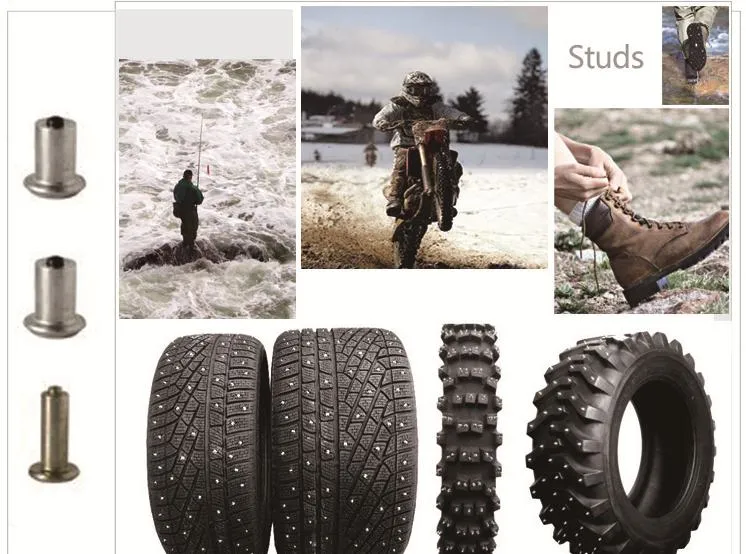 Steel Body with Tungsten Carbide Tips Tire Studs for Fat Bike