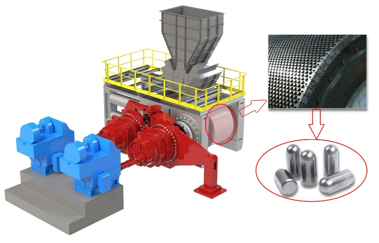 Tungsten Carbide Edge Block Used in Hpgr in Iron Ore Processing Plant