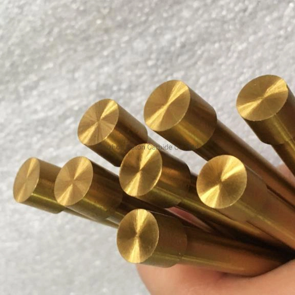 Titanium Coated Tungsten Carbide Punches, Tungsten Carbide Cylinder Rods for Metal Punching Die