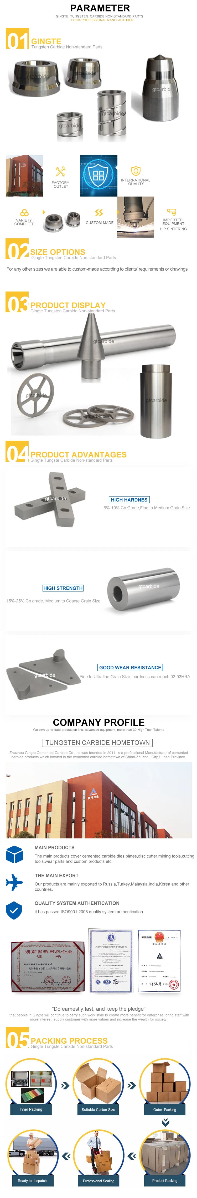 Long Length Customized Tungsten Carbide Bushing Carbide Sleeve for Petroleum Machinery