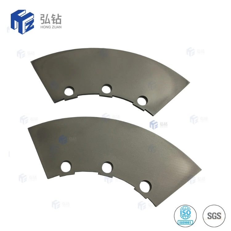 Zhuzhou Factory Cemented Tungsten Carbide Custom Sector Wear Parts