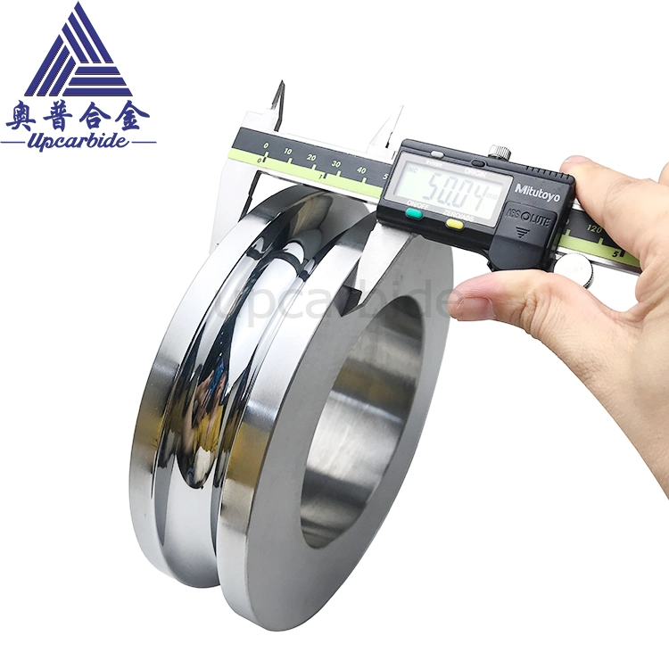 Manufacture Od180*ID110*50mm for The Stainless Wire Traction Grooved Roller Tungsten Carbide Wheel