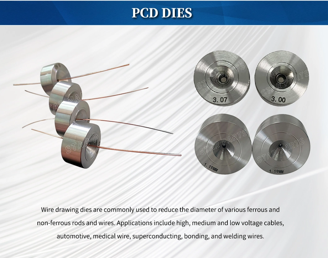 Customized Diamond Mould PCD ND Wire Drawing Dies Diamond Carbide Wire Drawing Die