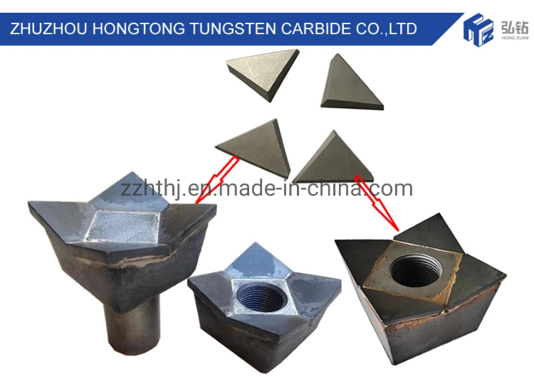 Tungsten Carbide Teeth with Sharp Cutting Angle for Productive Mulching