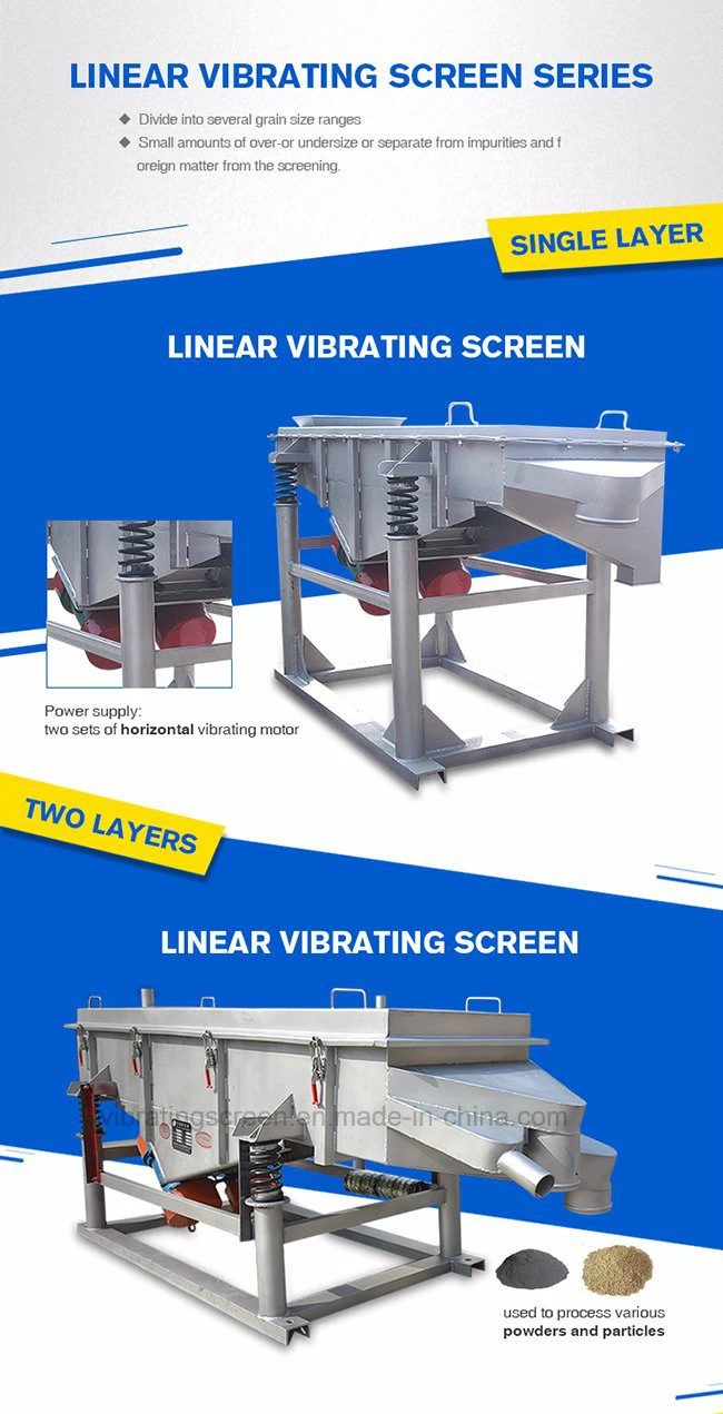 Best Selling and High Quality Linear Vibration Screen Separator for Cast Tungsten Carbide