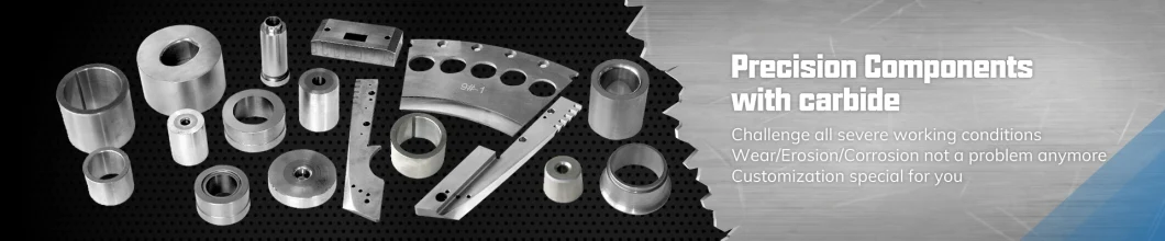 Customized Thrust Bearing High Temperature Corrosion Resistance Cemented Carbide Wear Spare Parts