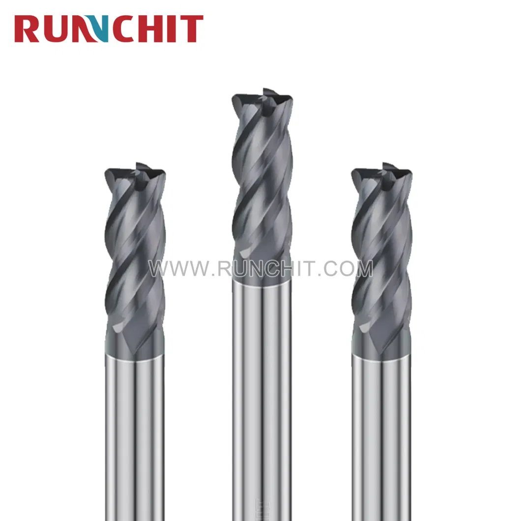 High Precision CNC 2/4 Flute Tungsten Solid Carbide End Mill Cemented Carbide Solid Carbide Tool for Steel Metal Cutting (DRBI1230)