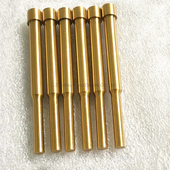 Titanium Coated Tungsten Carbide Punches, Tungsten Carbide Cylinder Rods for Metal Punching Die