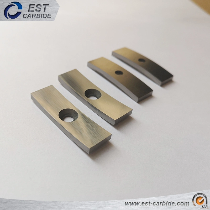 Yg8 Two Sides Curved Tungsten Carbide Plate Customized Ground