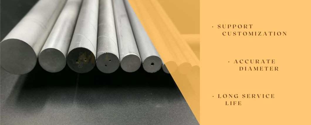 Fine Ground Tungsten Carbide Solid Rod 8mmx60mm H6 Tolerance with Excellent Wear Resistance