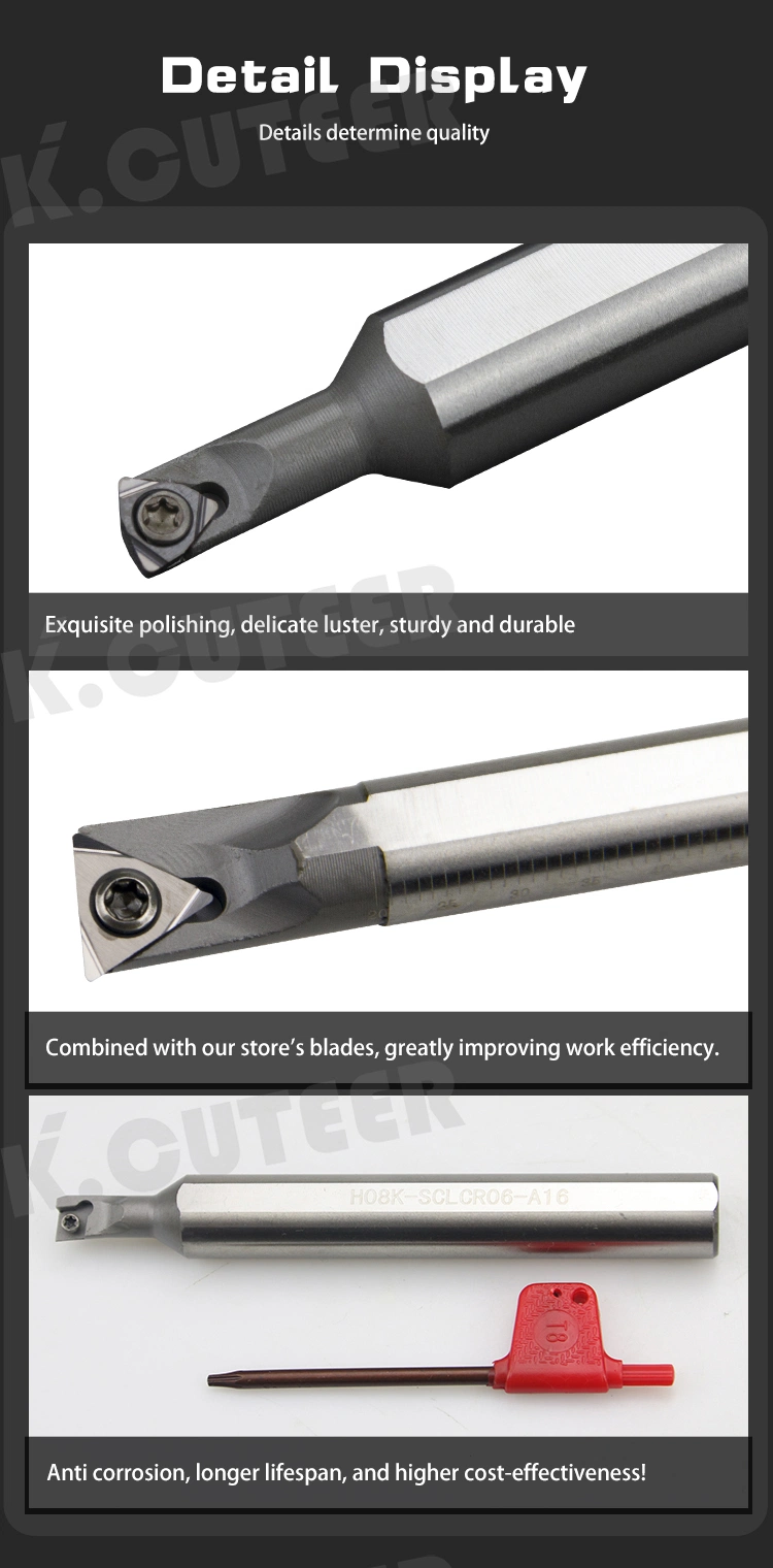 HSS Large Handle Small Head Turning Tool Bar Carbide Inserts Tbgt/Wbmt/Ccmt
