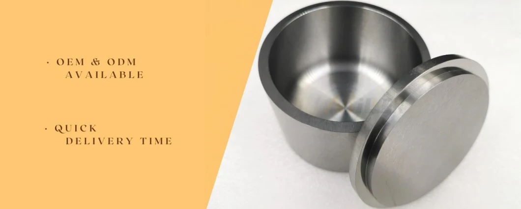 Hot Sale Grinding Tool 250ml Tungsten Carbide Planetary Ball Mill Grinding Jar with High Hardness