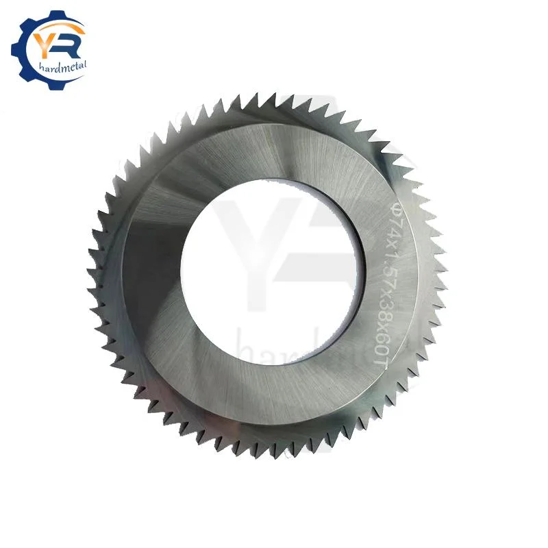 74X1.57X38X60t Solid Cutting Tungsten Carbide Tip Circular Solid Saw Blade for Metalworking