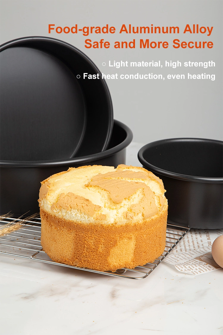 Facorty Hot Sale Aluminum Alloy Hard Anodized Round Cake Mold