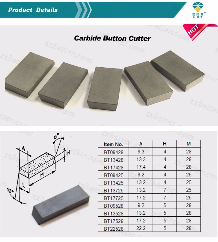 Tungsten Carbide Blanks for Cutting Bottons