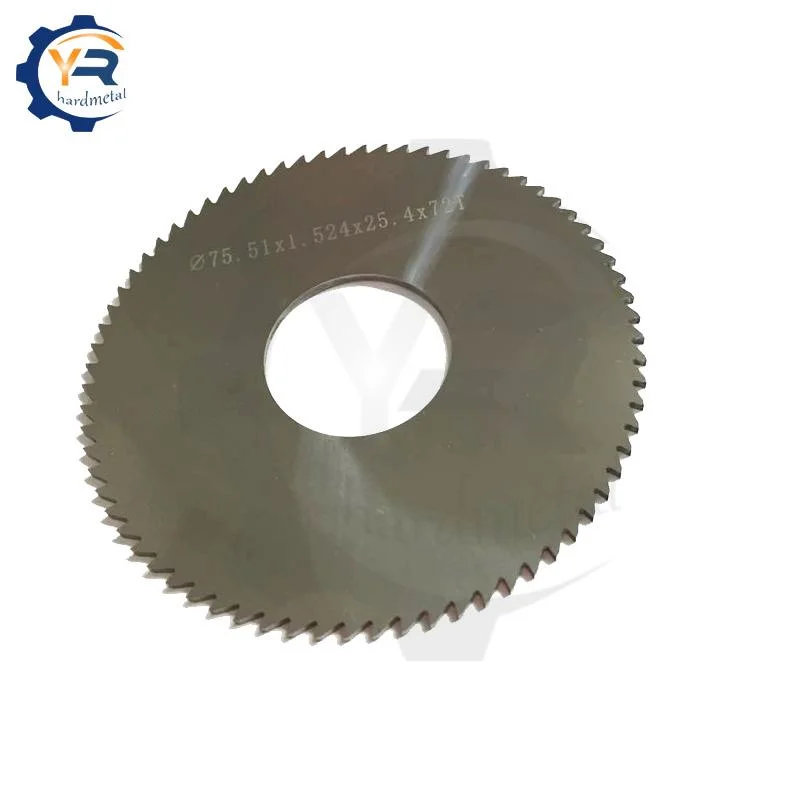 74X1.57X38X60t Solid Cutting Tungsten Carbide Tip Circular Solid Saw Blade for Metalworking