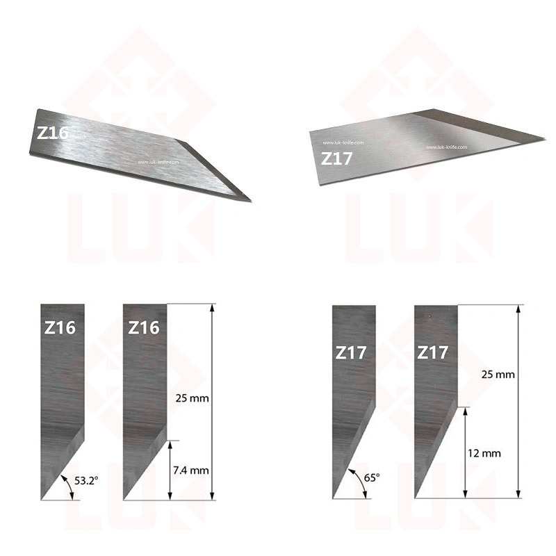 Zund Z16 Z17 Tungsten Carbide Knives Oscillating Zund Machine Blade