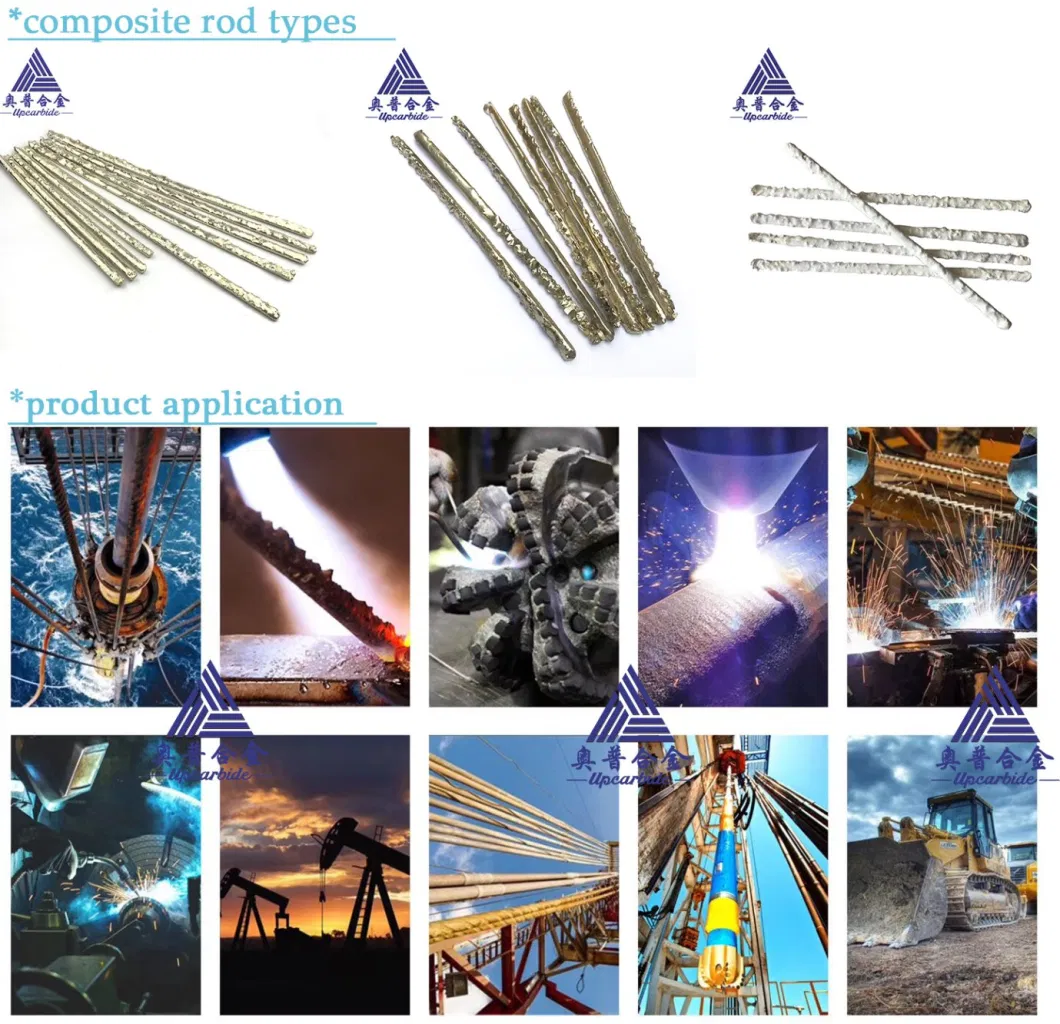 High Hardness Welding Composite Bars Yd-8 55/45 with Cooper Matrix Alloy