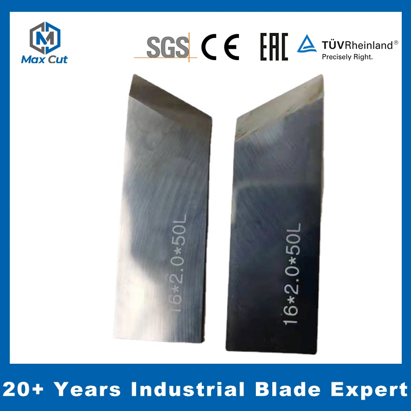 60*16*2mm Packaging Rigid Box Carton Tungsten Carbide V Slotting Machine Blade