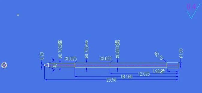 Submicron Slider Guiding Components Tungsten Carbide Locating Pins