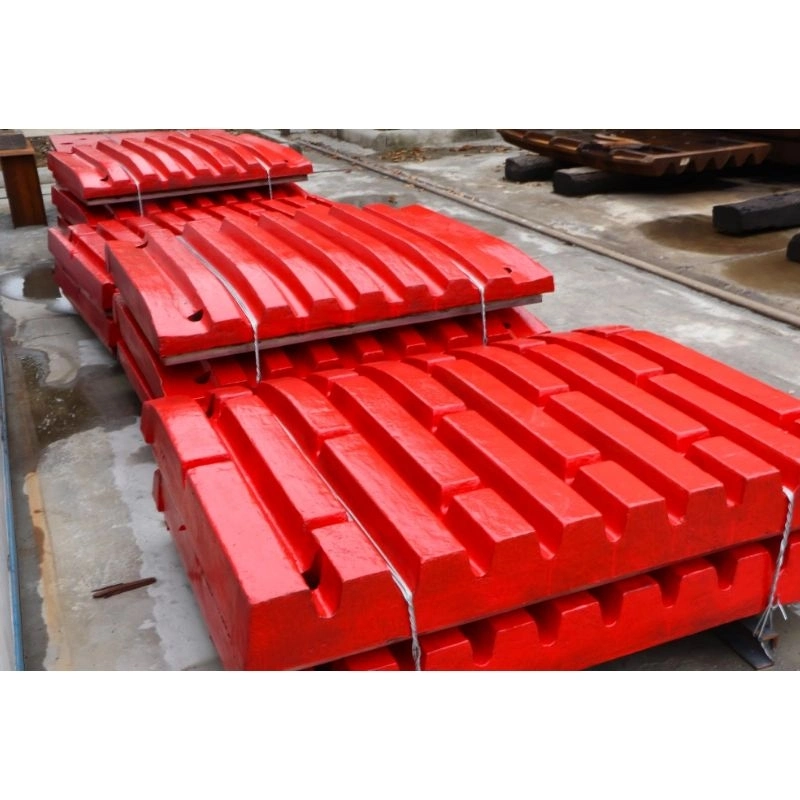 Mining Machinery Parts 600*900 750*1060 Jaw Crusher Wear Spare Parts Hard Alloy Casting Fixed Die Static Jaw Plate