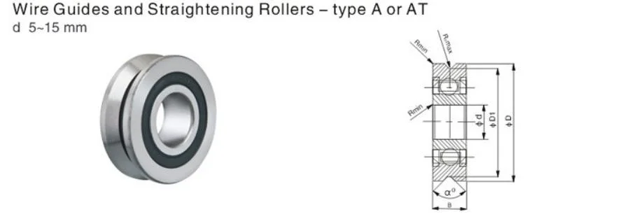 Needle Roller Bearing Lfr 50/5-4 N Wire Guides and Straightening Rollers V Groove Track Roller Bearings Linear Guide Rail Wheel Carbide Guide Rolls U Groove