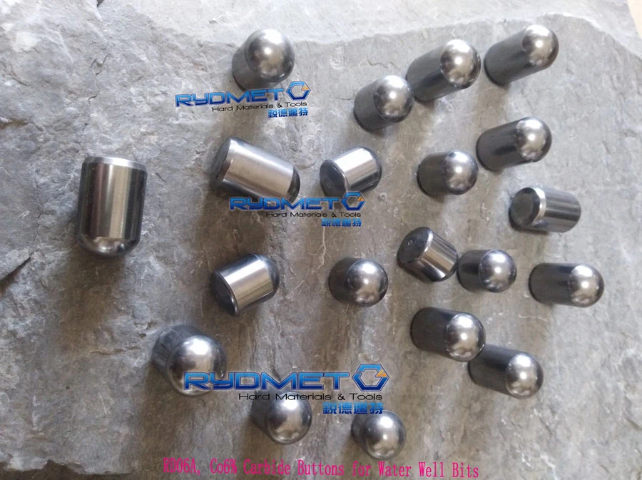 Rydmet Manufacturer Cemented Tungsten Carbide Dome Buttons with Competitive Price