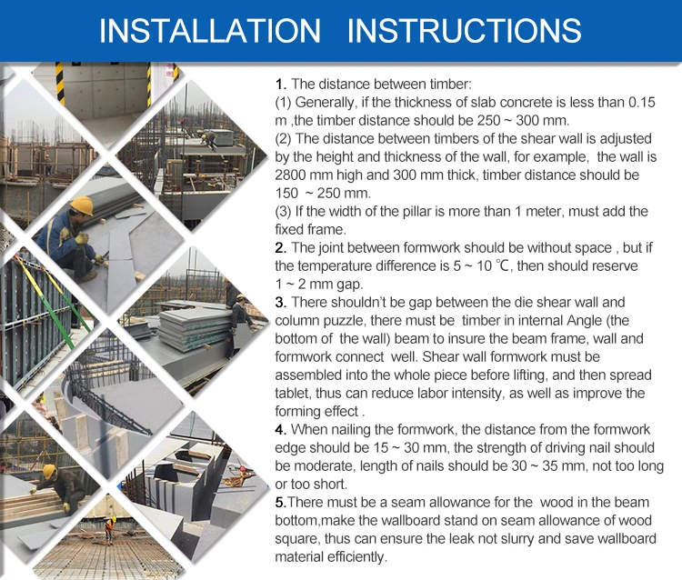 Architectural Reinforced Concrete Formwork Building Shuttering Concrete Form Ply Shuttering Concrete