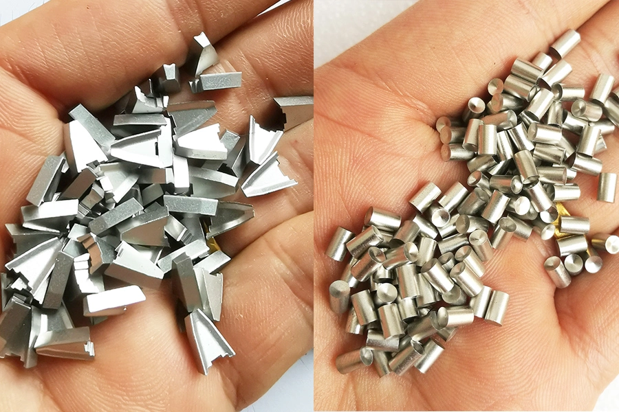 Fanshaped Tungsten Carbide Band Saw Soldering Teeth/ Cemented Carbide Belt Saw Blade Brazed Tips