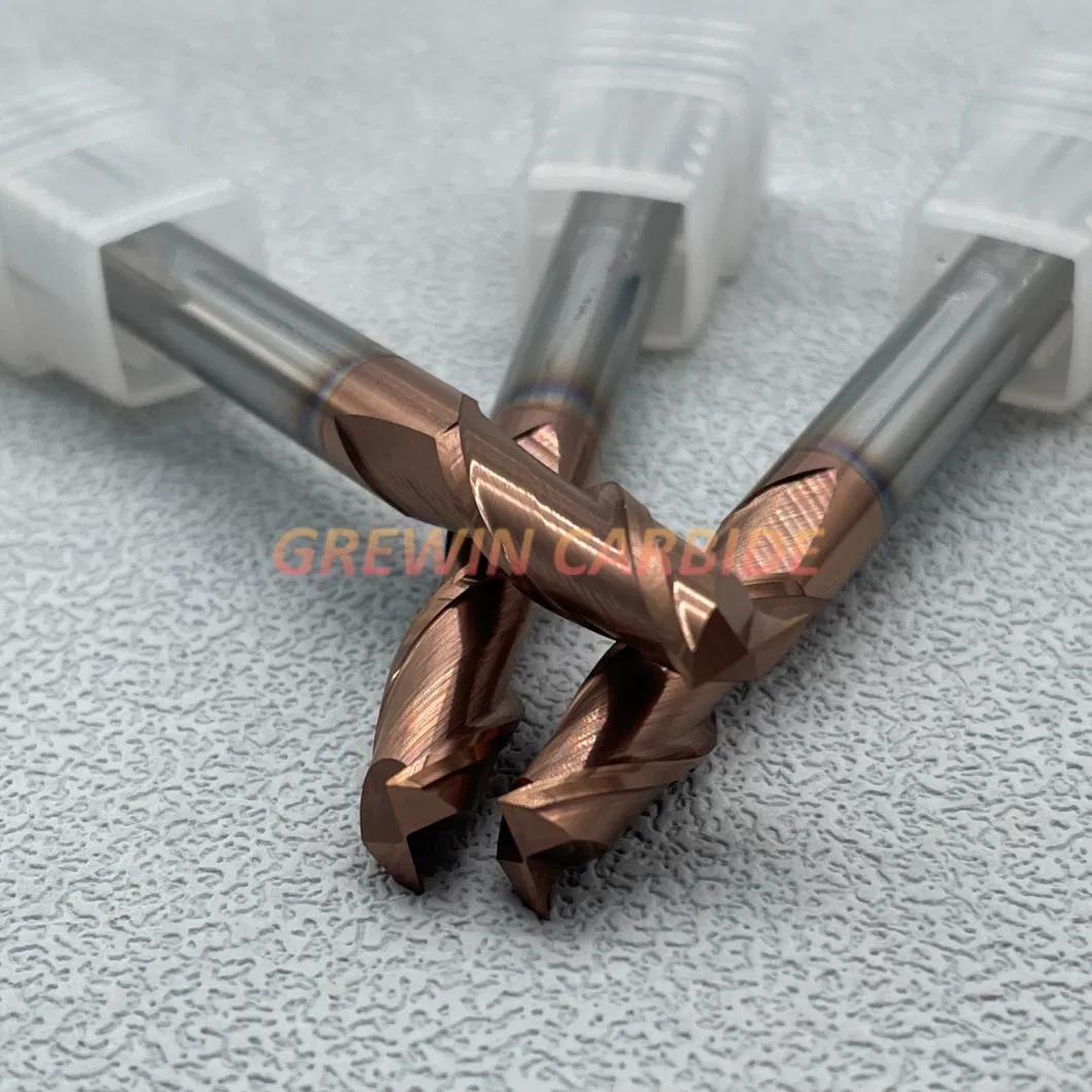 Gw-Carbide Tungsten Carbide HRC55 2f Flat End Mills Cemented Carbide End Mill Cutting Tools