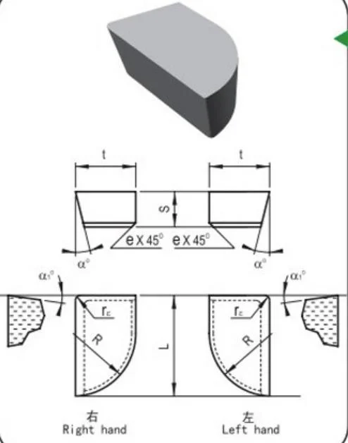 P30, Yg6, Yg8 C120, C125, A420, A425z, B20, E20 Tungsten Cemented Carbide Brazed Tips Yg6 Carbide Tips 1 Kg