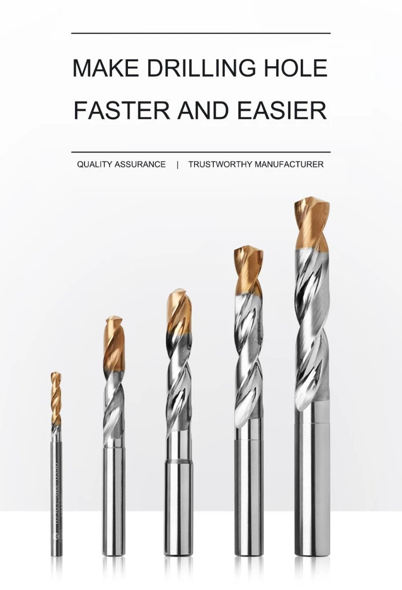 Wxsoon 5D Tungsten Solid Carbide Drill Bits for Hardened Steel