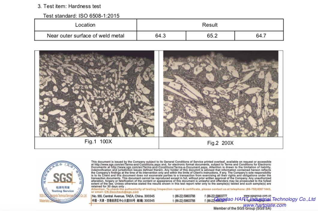 Chromium Carbide Overlay Bimetallic Seamless Submerged Arc Hardfacing Welding Composite Plate