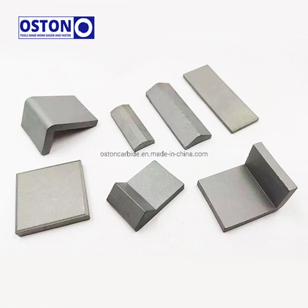 Tungsten Carbide Wear Plates Worked as Agricultural Parts,Tungsten Carbide Square Brazed Plates Soldered-on Blade,Cemented Carbide Agricultural Machinery Parts