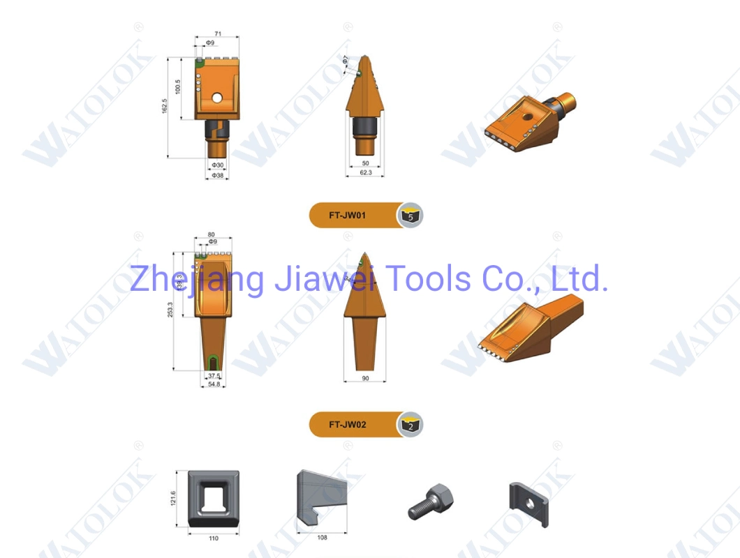 B47K Rock Rotary Drilling Teeth Bullet Teeth Piling Drill Rig Tools