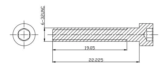 Tungsten Screw Bolt Nut Used in Machine Part