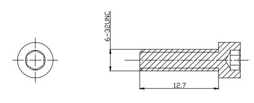 Tungsten Screw Bolt Nut Used in Machine Part