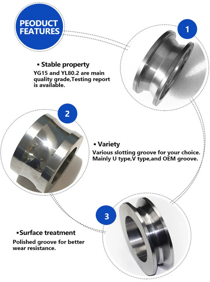 Tungsten Carbide Guide Rollers for Wire Rod Mills