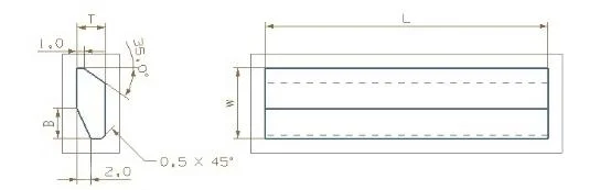 Carbide Strips Polish Cemented for Woodworking