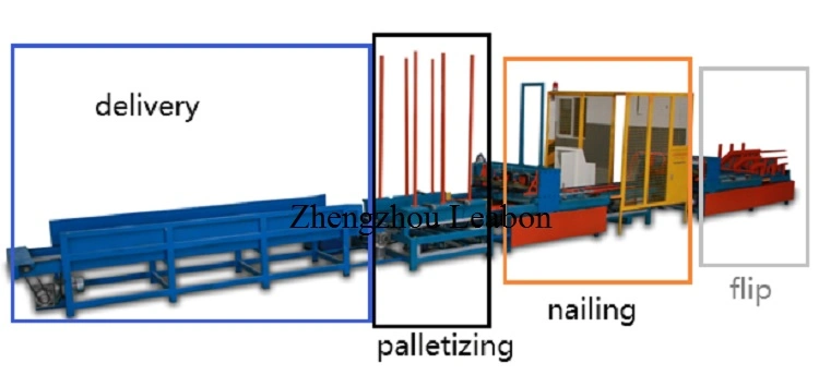 European Standard Wooden Block Pallet Nailer Nailing Making Machine